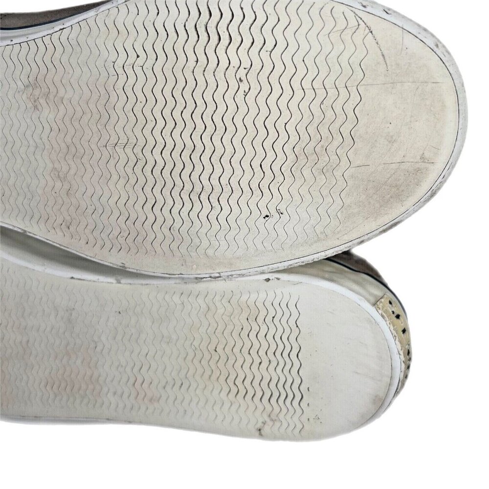Sperry Top Sider Boat Shoes Leather Tan Linen Oat Slip On Loafers Womens 10M - Picture 3 of 9